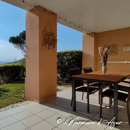 Cap Esterel-murmure D'azur-appartement F2 Vue Mer-grande Terrasse-parking 아파트 *