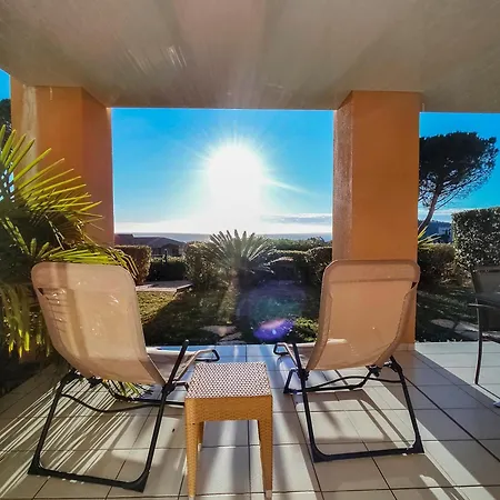 Cap Esterel-murmure D'azur-appartement F2 Vue Mer-grande Terrasse-parking